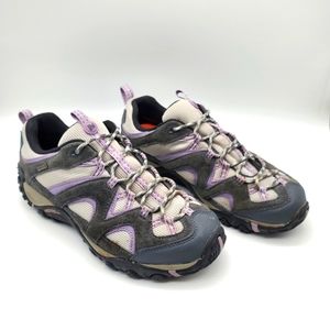 Merrell Women's Size 10 Castle Rock Azura All Trail Hiking Shoes Purple Gray